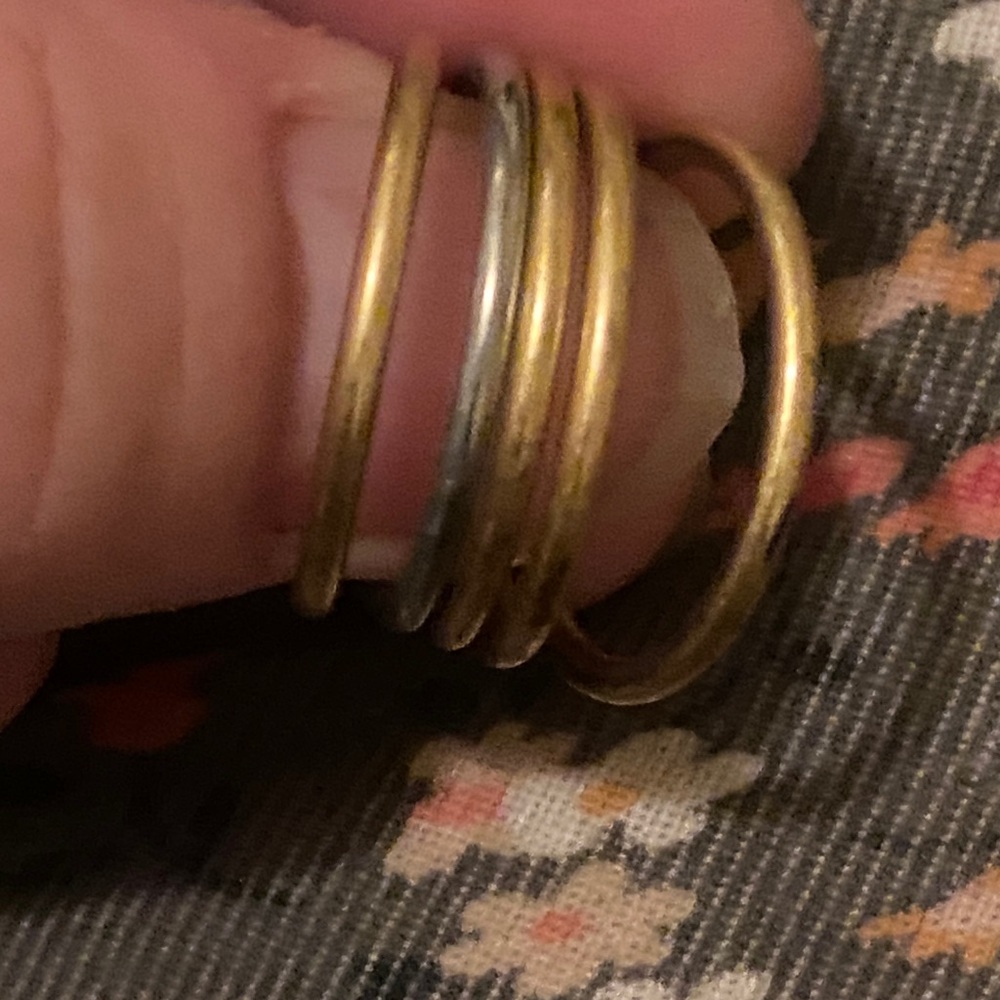Madewell Gold-Tone Stacking Rings - Picture 4 of 6
